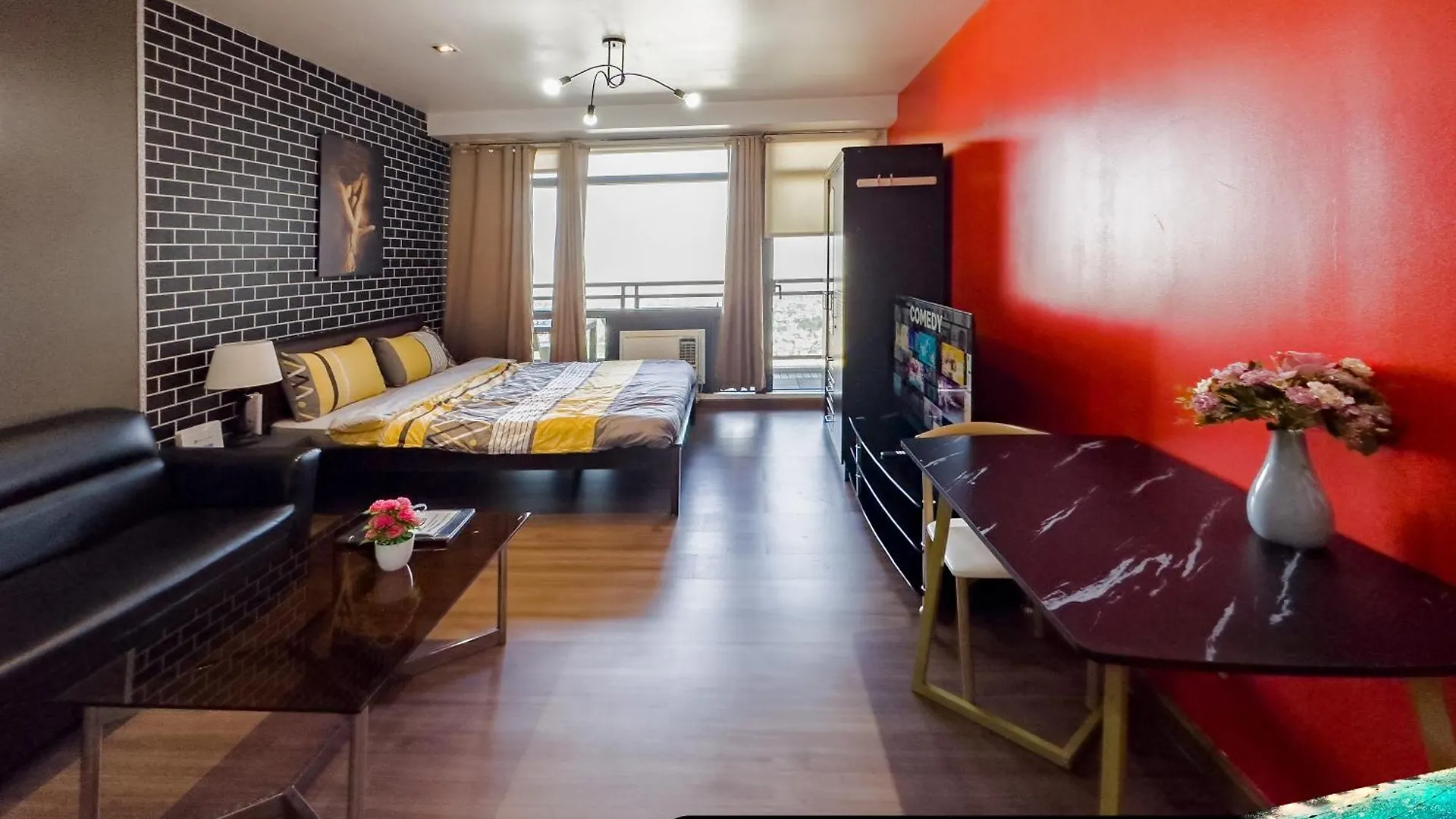 公寓式酒店 Gramercy Residences 1 Bed City View With Balcony 马卡蒂